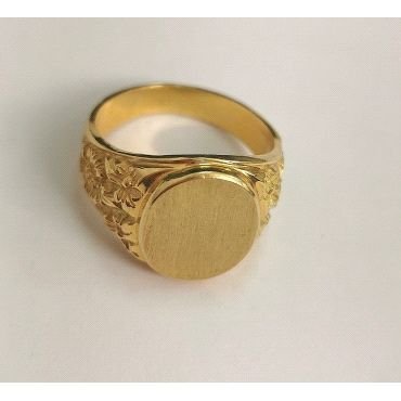 SELLO CABALLERO ORO AMARILLO SEMI HUECO                               