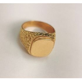 SELLO CABALLERO ORO AMARILLO SEMI HUECO                               