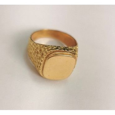 SELLO CABALLERO ORO AMARILLO SEMI HUECO                               