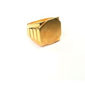SELLO CABALLERO ORO AMARILLO SEMI HUECO                               