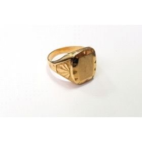 SELLO CABALLERO ORO AMARILLO SEMI HUECO                               