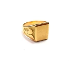 SELLO CABALLERO ORO AMARILLO SEMI HUECO                               