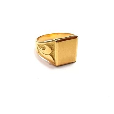 SELLO CABALLERO ORO AMARILLO SEMI HUECO                               