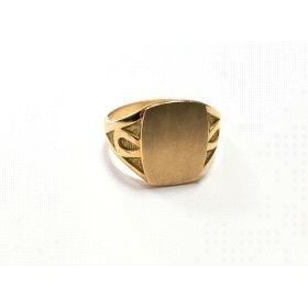 SELLO CABALLERO ORO AMARILLO SEMI HUECO                               