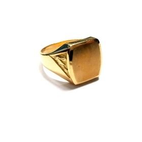 SELLO CABALLERO ORO AMARILLO SEMI HUECO                               