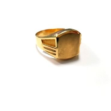 SELLO CABALLERO ORO AMARILLO SEMI HUECO                               