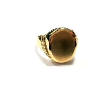 SELLO CABALLERO ORO AMARILLO SEMI HUECO                               