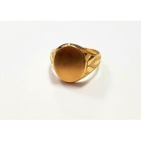 SELLO CABALLERO ORO AMARILLO SEMI HUECO                               