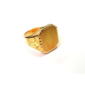 SELLO CABALLERO ORO AMARILLO SEMI HUECO                               