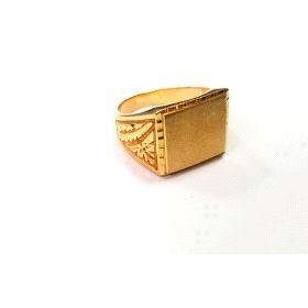 SELLO CABALLERO ORO AMARILLO SEMI HUECO                               
