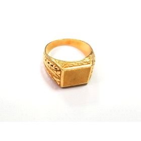 SELLO CABALLERO ORO AMARILLO SEMI HUECO                               