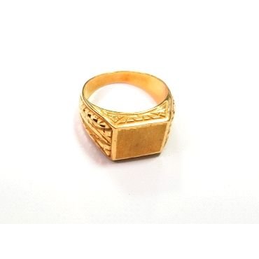 SELLO CABALLERO ORO AMARILLO SEMI HUECO                               