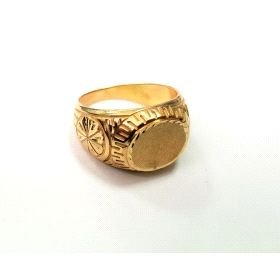 SELLO CABALLERO ORO AMARILLO SEMI HUECO                               