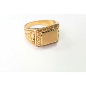 SELLO CABALLERO ORO AMARILLO SEMI HUECO                               