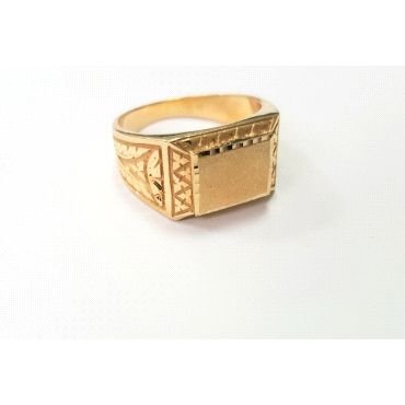 SELLO CABALLERO ORO AMARILLO SEMI HUECO                               