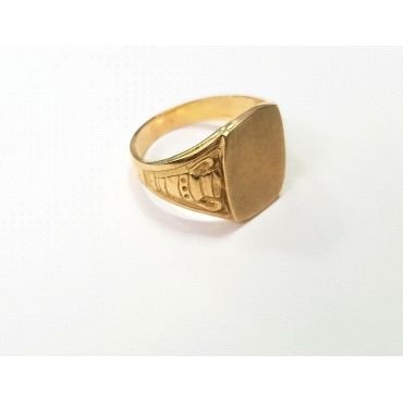 SELLO CABALLERO ORO AMARILLO SEMI HUECO                               