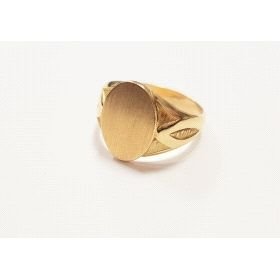 SELLO CABALLERO ORO AMARILLO SEMI HUECO                               