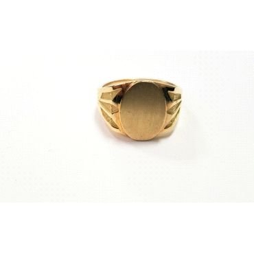 SELLO CABALLERO ORO AMARILLO SEMI HUECO                               