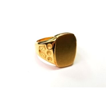 SELLO CABALLERO ORO AMARILLO SEMI HUECO                               