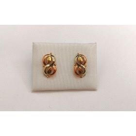 PENDIENTES ORO TRICOLOR                                               