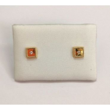 PENDIENTES NIÑA ORO AMARILLO PIEDRA                                   