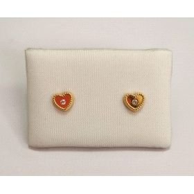 PENDIENTES NIÑA ORO AMARILLO PIEDRA                                   