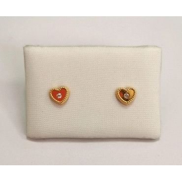 PENDIENTES NIÑA ORO AMARILLO PIEDRA                                   