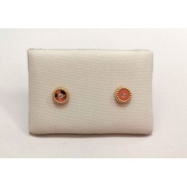 PENDIENTES NIÑA ORO AMARILLO PIEDRA                                   