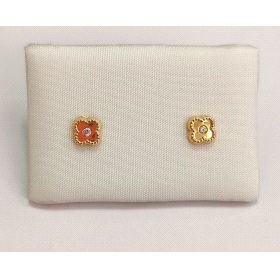 PENDIENTES NIÑA ORO AMARILLO PIEDRA                                   