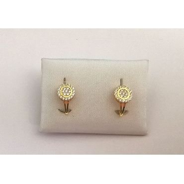 PENDIENTES NIÑA ORO AMARILLO PIEDRA                                   