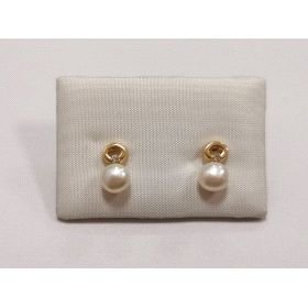 PENDIENTES NIÑA ORO AMARILLO PERLA                                    