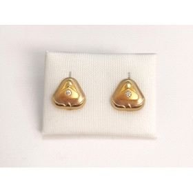 PENDIENTES ORO BICOLOR PIEDRA                                         