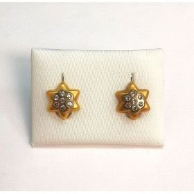 PENDIENTES ORO BICOLOR PIEDRA                                         