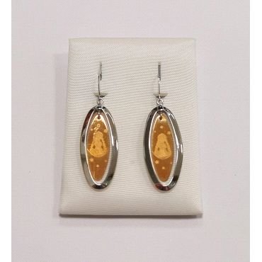 PENDIENTES ORO BICOLOR                                                
