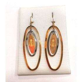 PENDIENTES ORO BICOLOR                                                