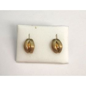 PENDIENTES ORO BICOLOR                                                