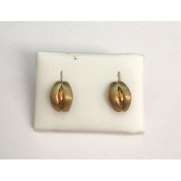 PENDIENTES ORO BICOLOR                                                