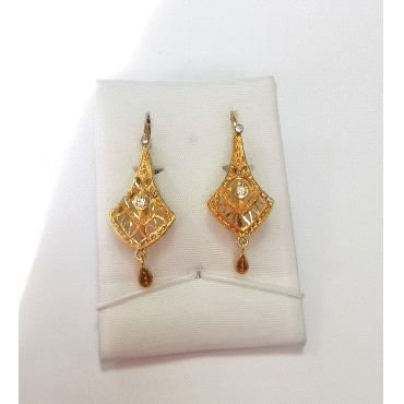 PENDIENTES ORO AMARILLO PIEDRA                                        
