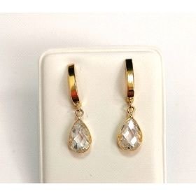 PENDIENTES ORO AMARILLO PIEDRA                                        