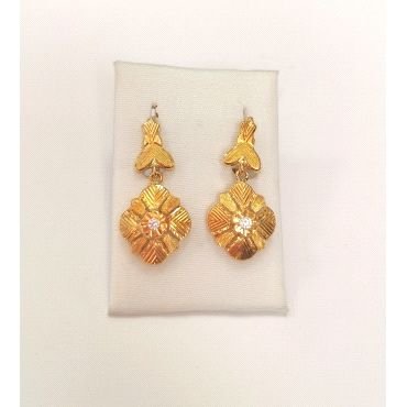 PENDIENTES ORO AMARILLO PIEDRA                                        