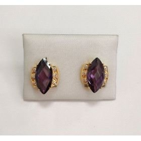 PENDIENTES ORO AMARILLO PIEDRA                                        