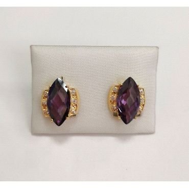 PENDIENTES ORO AMARILLO PIEDRA                                        