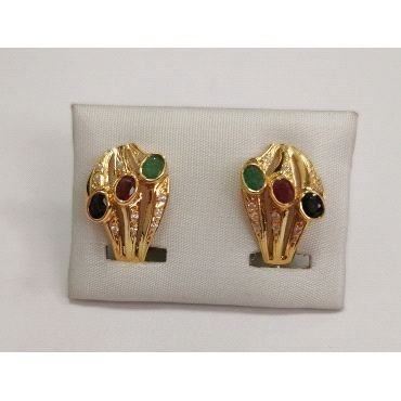 PENDIENTES ORO AMARILLO PIEDRA                                        