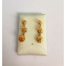 PENDIENTES ORO AMARILLO PIEDRA                                        