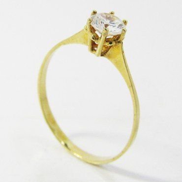 SORTIJA NIÑA ORO AMARILLO PIEDRA