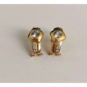 PENDIENTES ORO AMARILLO PIEDRA                                        
