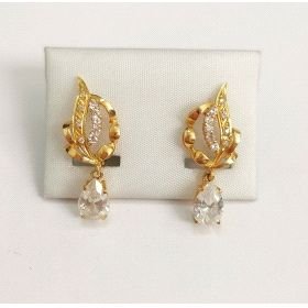 PENDIENTES ORO AMARILLO PIEDRA                                        