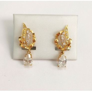PENDIENTES ORO AMARILLO PIEDRA                                        