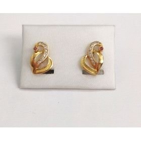 PENDIENTES ORO AMARILLO PIEDRA                                        