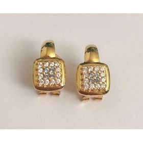 PENDIENTES ORO AMARILLO PIEDRA                                        